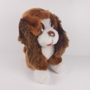 BAXTER Bassett Hound Dog Brown Stuffed Animal Plush 5" Vintage Russ Berrie Puppy